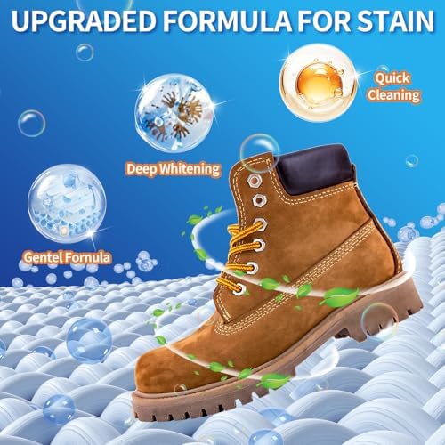 Jevvu Suede Shoe Cleaner, 6.76 fl oz Suede and Nubuck Cleaning Kit - Image 3