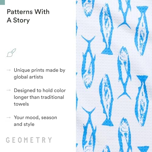 GEOMETRY Tea Towels – Spring & Summer Collection – Quick-Dry, Ultra-Absorbent - Image 5