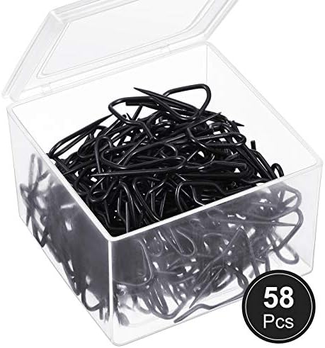 Outus 58 Pack Metal Curtain Hooks Pin On Drapery Hooks 1.2 x 1 Inch - Image 3
