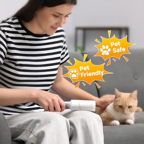 Extra Sticky Lint Roller for Pet Hair, 600 Sheets, 2 Handles - Image 7