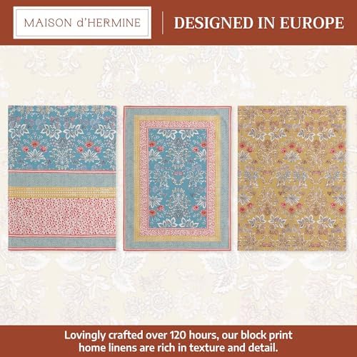 Maison d' Hermine Kitchen Towels Set of 3 Reusable 100% Cotton 27.50" x 20" - Image 2