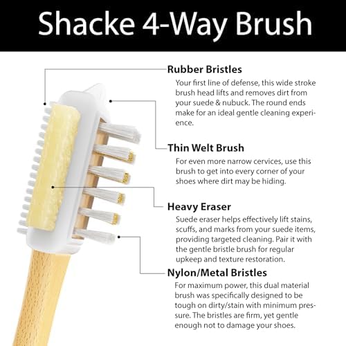 Suede Brush with Side Eraser – Suede & Nubuck Cleaner - Image 4