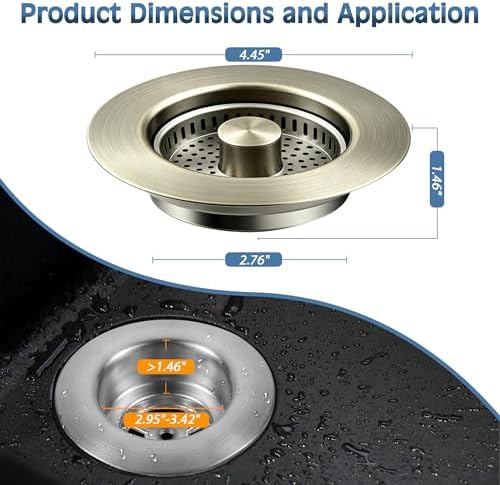 Kitchen Sink Drain Strainer and Stopper - Image 5