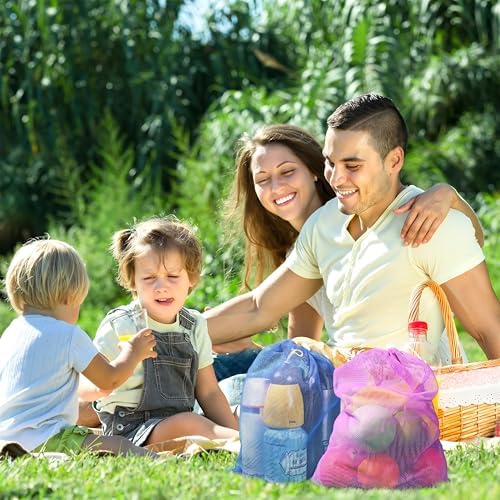 Frienda 6pcs Mesh Bag Drawstring Mesh Laundry Bags, 11 x 15 Inch Durable Nylon - Image 5