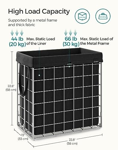 SONGMICS Laundry Hamper, Collapsible, 29 Gal. - Image 5