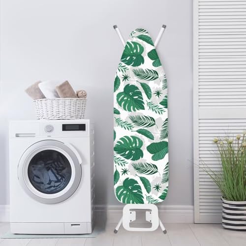 Green Leaves Ironing Board Covers Durable Stain Resistant Hook and Loop - Image 3