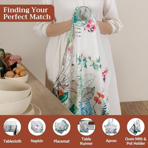 Maison d' Hermine Kitchen Towels Set of 3 Reusable 100% Cotton 27.50" x 20" - Image 4