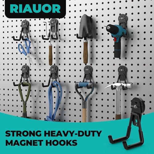 Large Strong Magnetic Hooks Heavy Duty, Garage Magnet Hooks Strong Storage - Image 6