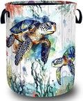 Ocean Sea Turtle Laundry Basket Oxford Cloth Foldable Hamper 18.9x16.5 Inch by Unknown