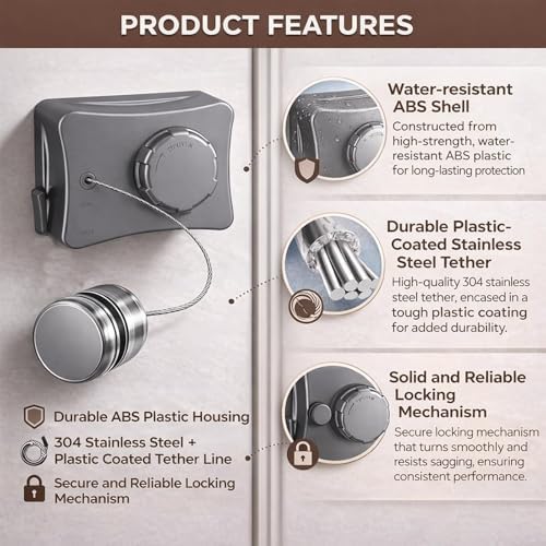 Retractable Clothesline Indoor Outdoor - Image 4