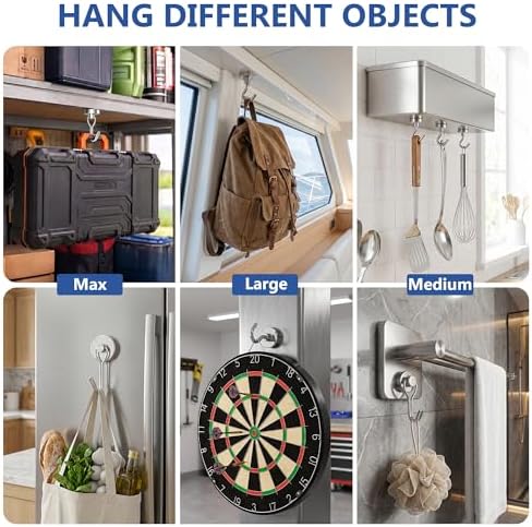Mixed Sizes Magnetic Hooks, 2026 Cruise Cabin Ship Essentials Heavy Duty Strong - Image 6