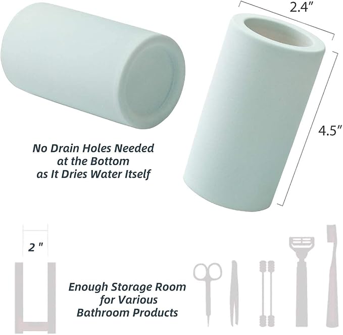 Fast-Drying Diatomite Toothbrush Holder - Image 3
