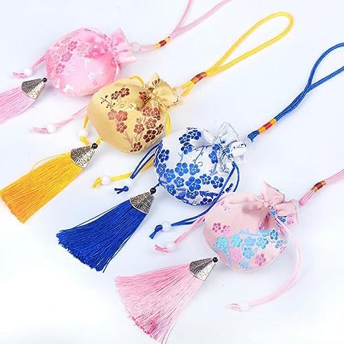 Snadulor 30 Pcs Drawstring Sachet Bags, Chinese Sachet Silk Brocade Coin Bags - Image 5