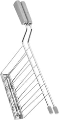 Toast Slice Holder Toaster Warming Rack Practical Stainless Steel Kitchen Tool Sandwich Cage Bread Toast Rack for Baking Home, Gray