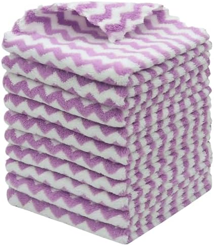 Microfiber Cleaning Cloth, 10 Pack Microfiber Rags by HFGBLG