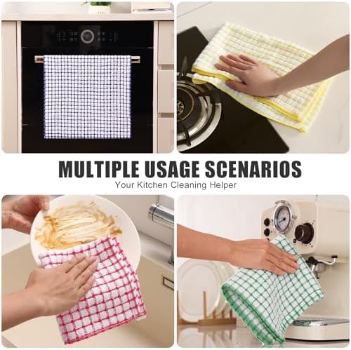 Mordimy Cotton 8 Pack Terry Kitchen Towels, 16 x 25 Inches - Image 6