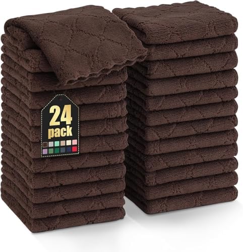 Homaxy 24 Pack Super Soft & Absorbent Dish Cloths by Homaxy