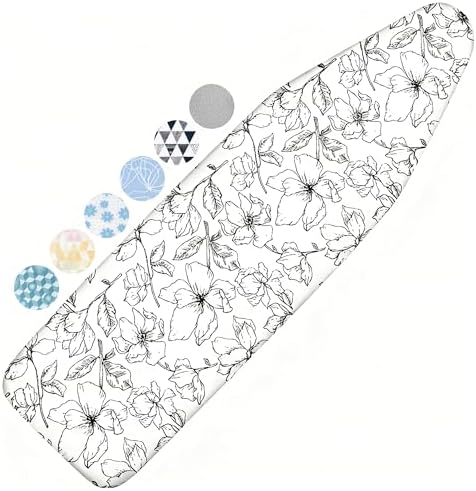 Ironing Board Cover and Pad, 15x54 Standard Size, Scorch Resistant by Dalykate