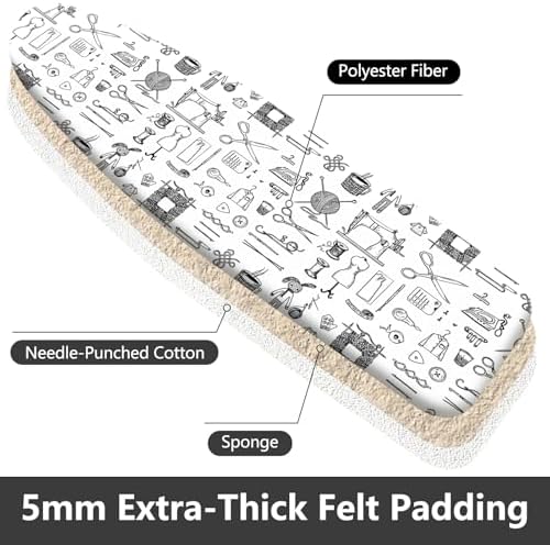 Padded Ironing Board Cover, 15*54 in Standard Size Ironing Board Covers - Image 3