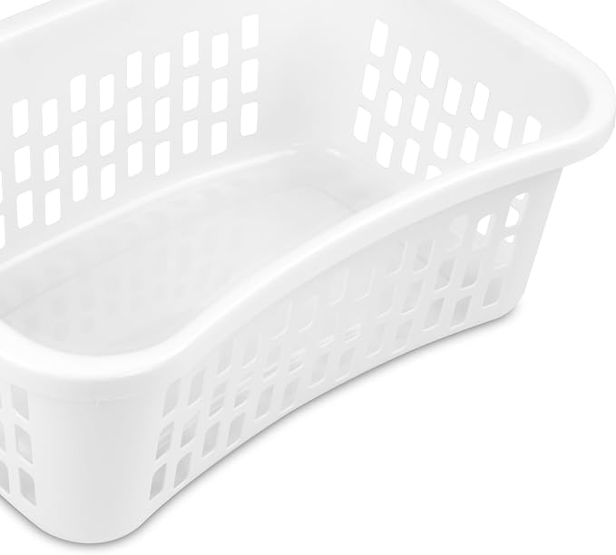 Sterilite HipHold Laundry Basket, Plastic Rectangle Clothes Hamper, 6 Pack - Image 6