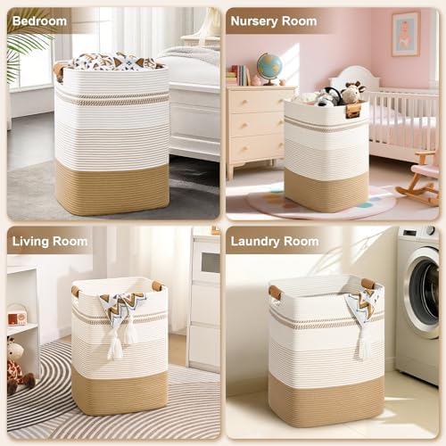 Laundry Hamper, 75L Tall Laundry Basket - Image 6