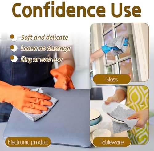 OJYUDD 75 Pack Microfiber Cleaning Cloth Roll, Reusable Tear Away Towels - Image 3