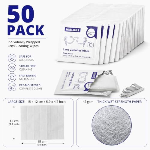 HiBloks Thick Len Wipes and 2 Cleaning Cloths - Image 4