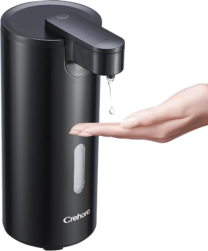 Automatic Soap Dispenser Touchless, 12oz/340ml, Waterproof | Dish Soap Dispenser by Crehora