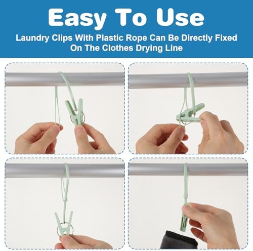 24 Pack Plastic Clothes Pins - Image 4