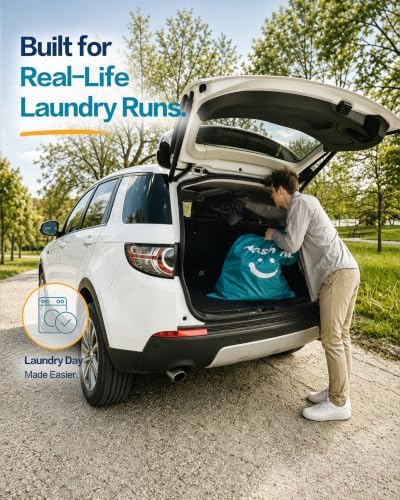 HOMEST 2 Pack XL Laundry Bag 28" x 40", Extra Large Dirty Clothes Organizer - Image 5