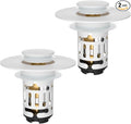 Hibbent 2 PCS Upgraded 3 in 1 Bathroom Sink Drain Strainer, Pop Up Stopper | by Hibbent