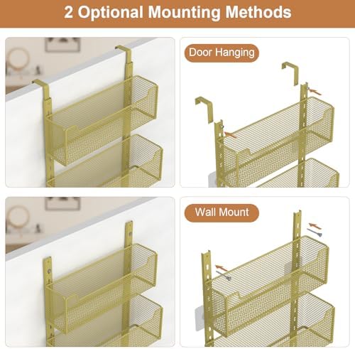 VyGrow Over The Door Organizer, Metal Door Organizer Hanging - Image 4