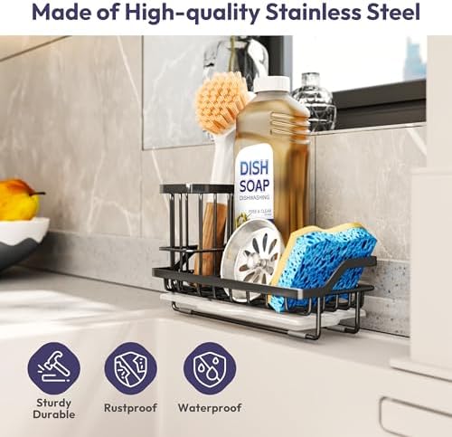 SWTYMIKI Sink Caddy Sponge Holder - Image 2