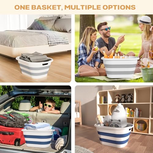 OOAMBB 43L Collapsible Laundry Baskets Plastic - Image 5