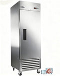 27" Commercial Upright Freezer with 1 Solid Door, 23 Cu.Ft Stainless Steel Reach-in Freezer, -10℉ ~ 10℉, Fan Cooling Freezer with 3 Shelves for Restaurant Bar Garage, ETL and DOE Approved