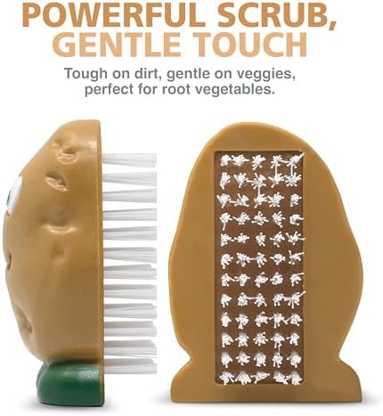 Joie Spud Dude Potato Brush, Compact Handheld Produce Scrubber - Image 6