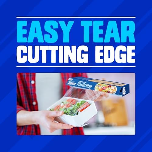 Ziploc Wrap, From Makers of Saran Wrap, Food Storage, Protects Food, Easy - Image 5