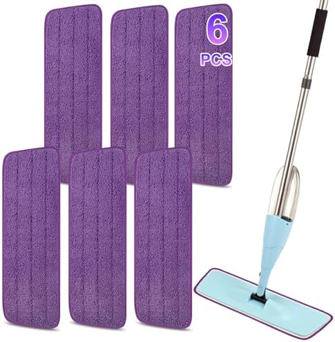 16.5 Inch Reusable Mop Pads Microfiber Spray Mop Replacement Heads by ZIYUNBIXI