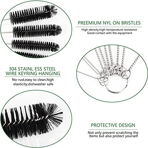 CiaraQ Bottle Cleaning Brushes, 9.8 Inch Nylon Tube Brush Set - Image 3