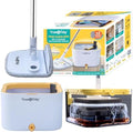True & Tidy TrueClean Spin Mop 2.0 w/Detachable Bucket & Foldable Mop Head by TrueTidy