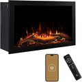 Modern Ember Highmark Traditional 26 Inch Built-in Smart Electric Fireplace Insert | Alexa/WiFi Enabled - Remote Included | Electric Firebox Heater with Multi-Color Flames | 1500W