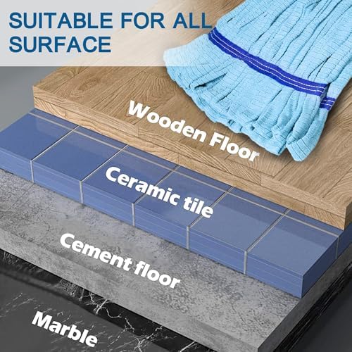 2 Pack - Large Commerical Microfiber Tube Mop 400GSM - Heavy Duty Industrial - Image 7