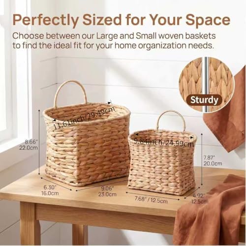 Woven Hanging Basket, Wall Hanging Baskets - Image 2