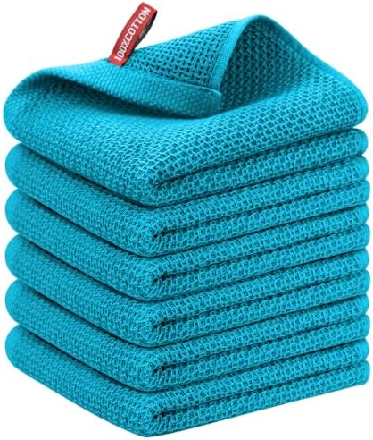 Nialnant 6 Pack Kitchen Towels, Large 100% Cotton Hand Towels, Absorbent Dish by Nialnant