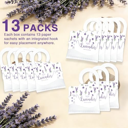 13 PCS Lavender Sachets Bags for Drawers and Closets, Hanging Scented Sachets - Image 7