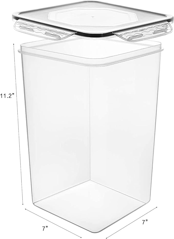 M MCIRCO Extra Large 4 Pack, 6.5L/7qt/220oz Tall Food Storage Containers | - Image 3