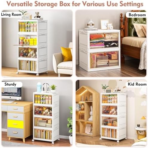 CTSNSLH 4 Tier Plastic Storage Bins - Image 4