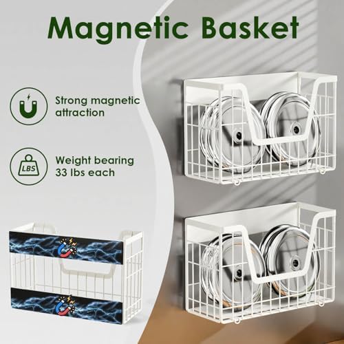 4 Pack Magnetic Shelves For Fridge - Image 2