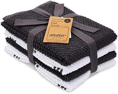 AMOUR INFINI Kitchen Towels Pack of 4 by AmourInfini