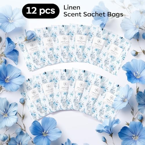 MYARO 20 Pack Linen Scented Sachets, Closet Deodorizer Car Air Freshener - Image 4